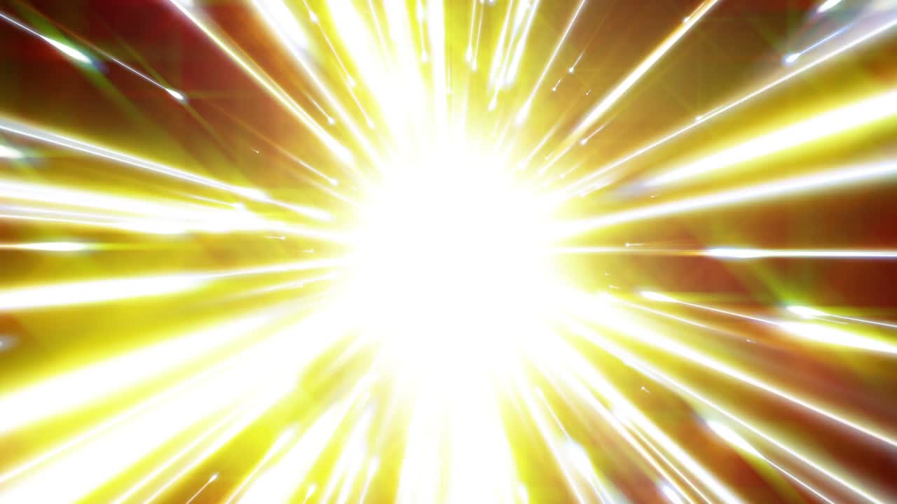 다이내한 빛의 터널: 밝은 선은 우리로부터 빠르게 멀어집니다.