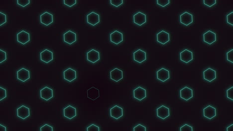 Modern-black-and-green-geometric-wallpaper-with-textured-hexagon-pattern