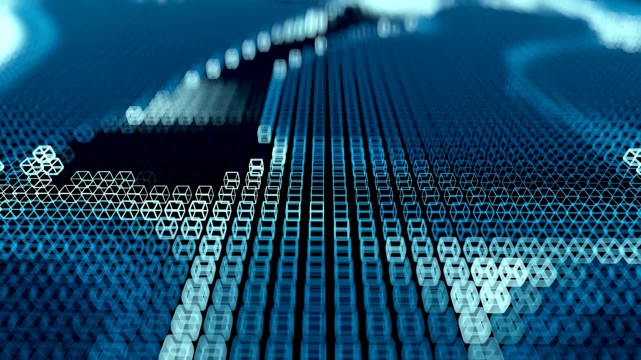 4K Abstract Visualization of Data Flow.