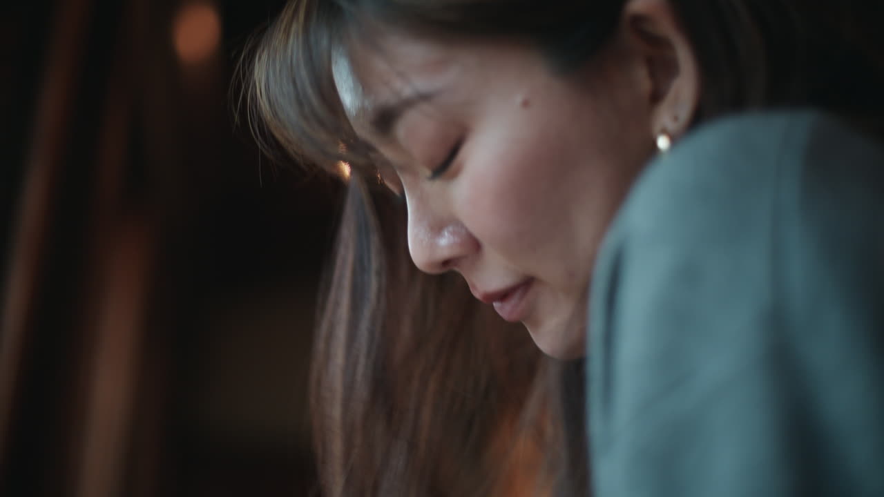 Close up of Asian woman