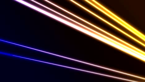 yellow and violet laser neon lines abstract motion background