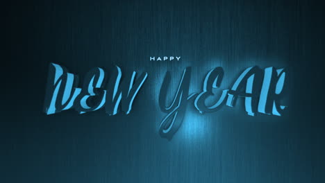 Dark-monochrome-Happy-New-Year-text-on-blue-gradient