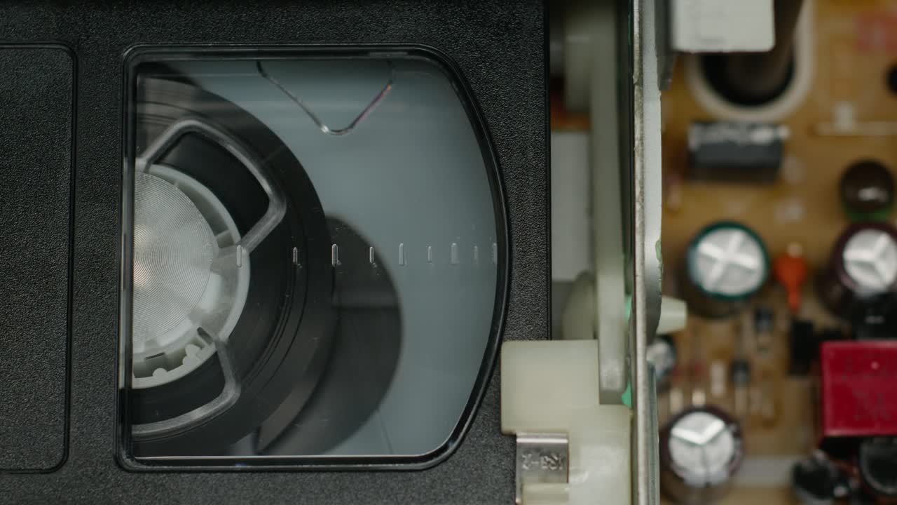 vhs 테이프의 클로즈업