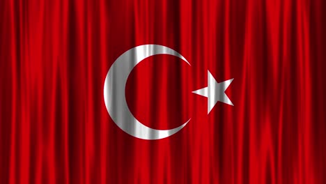 turkish flag - slow motion - 4k resolution stock video