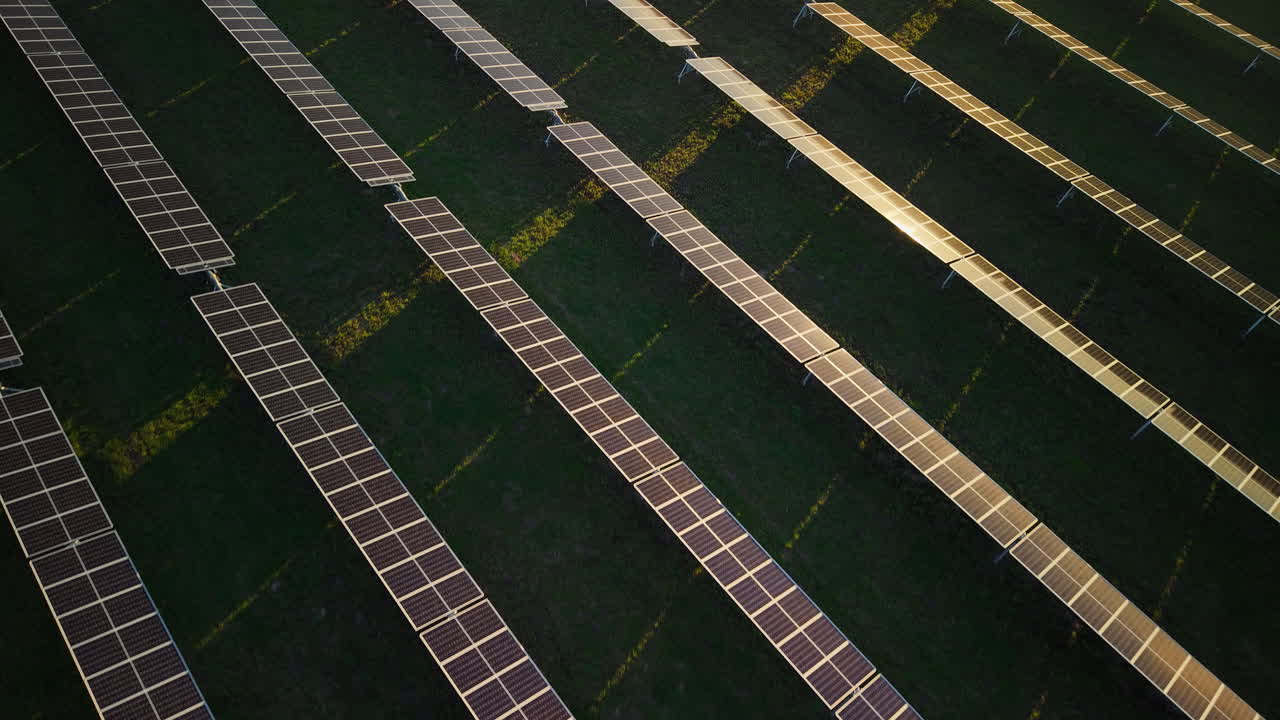 Aerial View of a Solar Farm