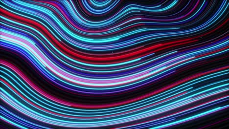 abstract neon wave lines