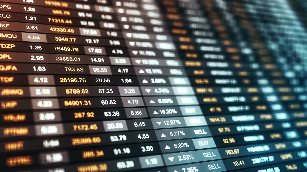 antecedentes financieros abstractos con información comercial. bucle sin fisuras.