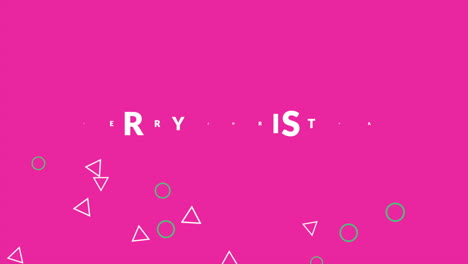 feliz navidad en degradado moderno rosa con formas geométricas