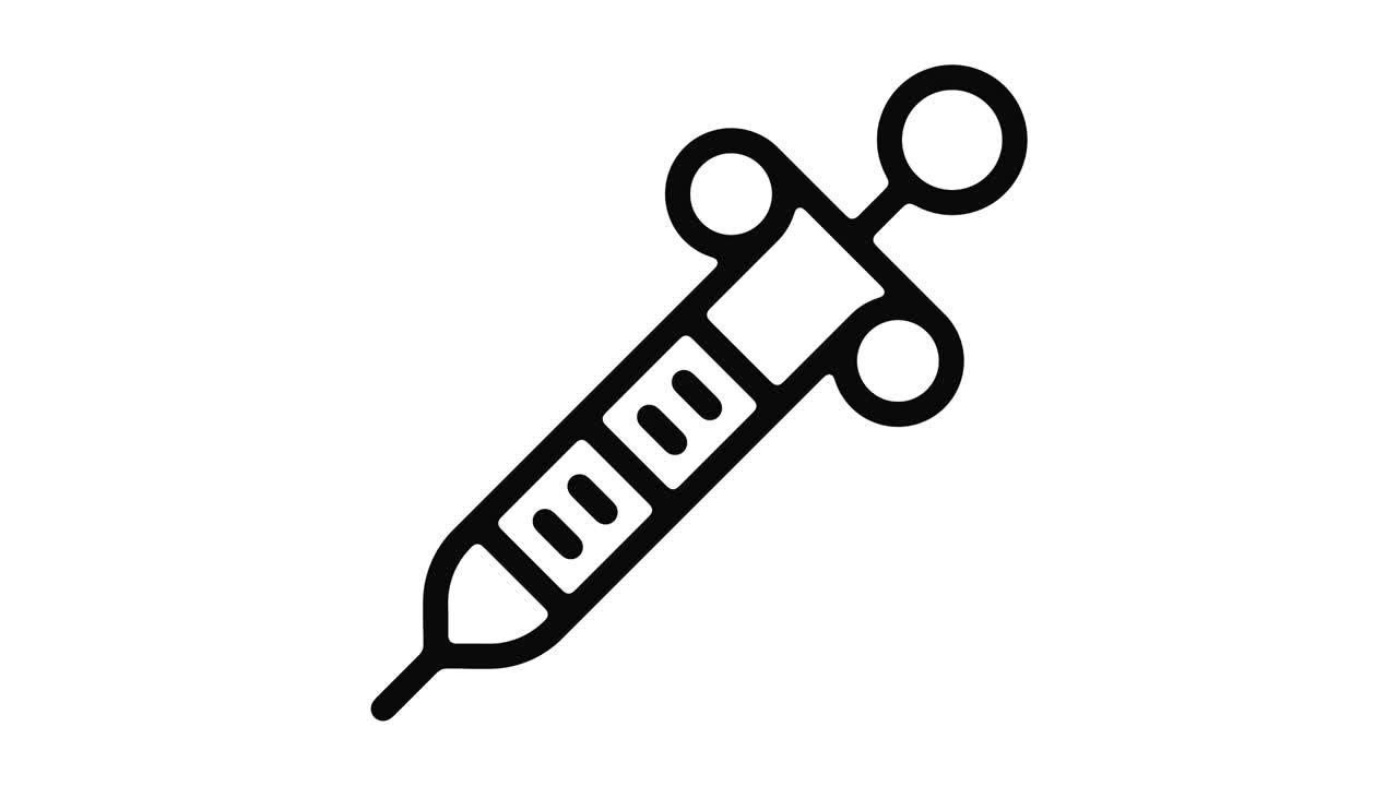 예방 접종 라인 모션 그래픽