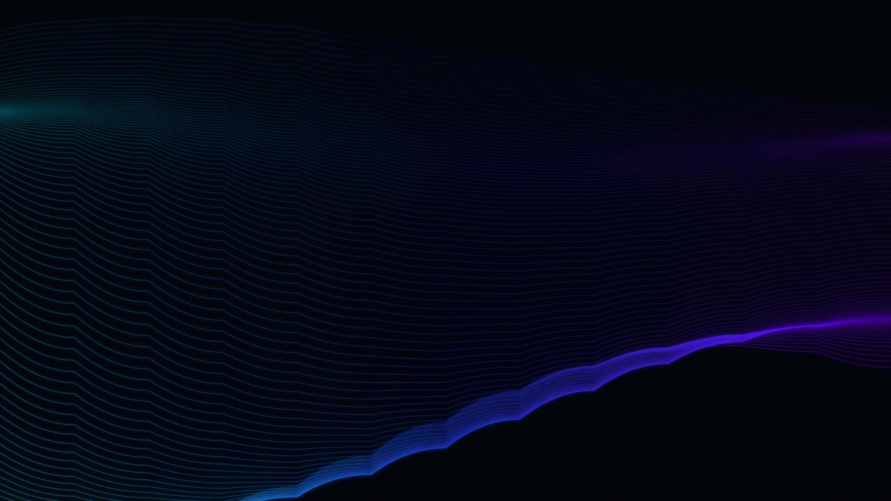 Abstract Motion Background with Glowing Blue and Purple Wave Lines