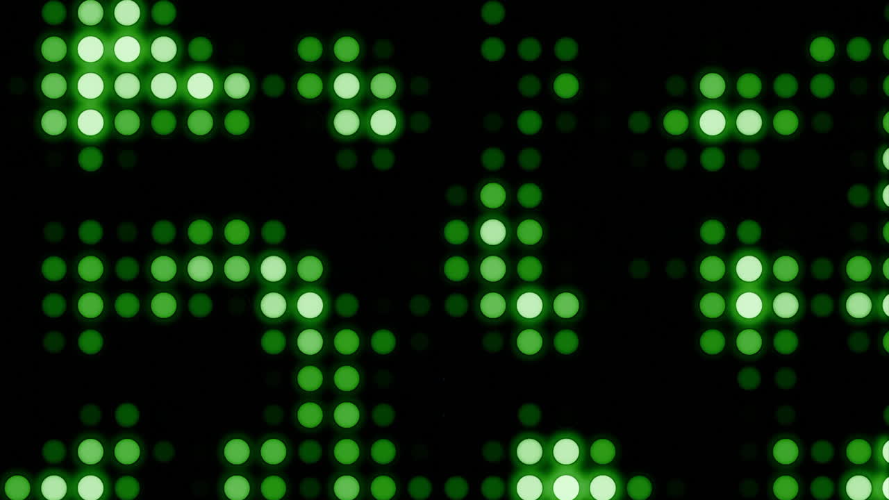 Green LED Dot Display Pattern