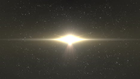 animación de estrellas y puntos de luz sobre fondo negro