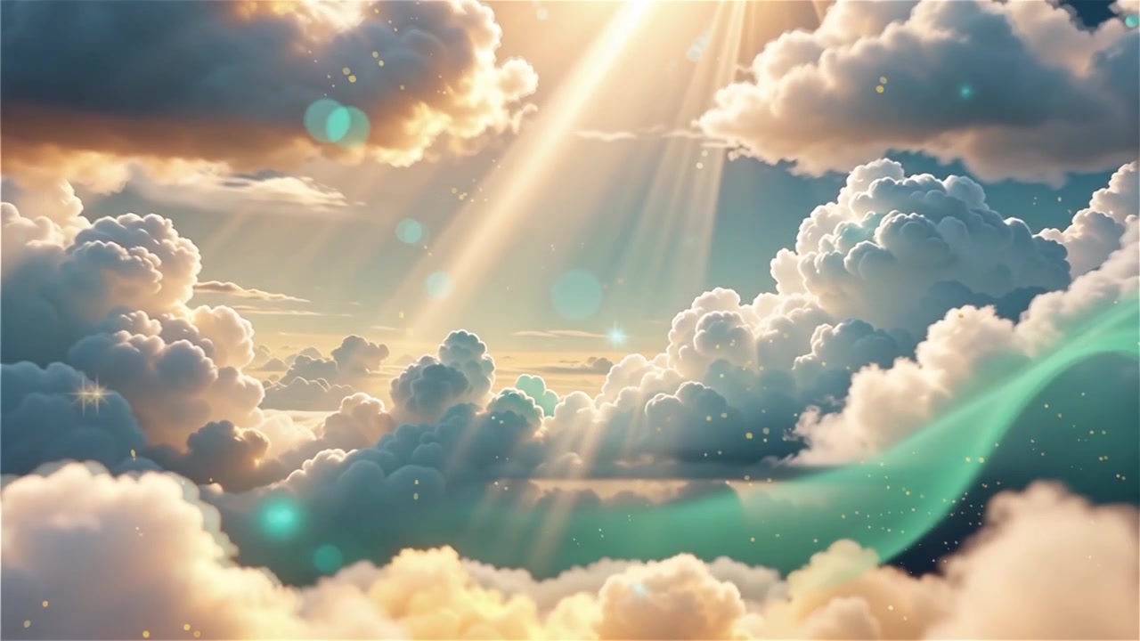 Sfondo di Adorazione Cristiana con Luce Celeste