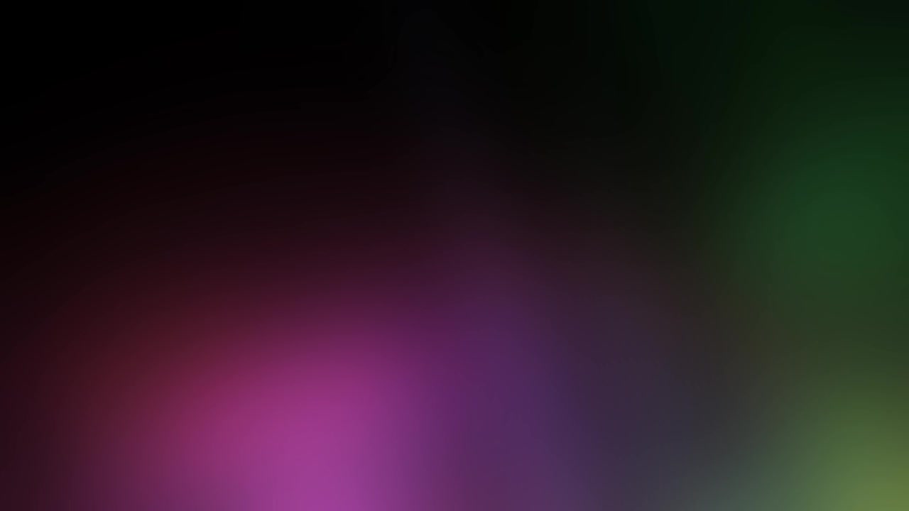 Abstrakt sløret gradientbaggrund med skiftende magenta, lilla og grønne farver