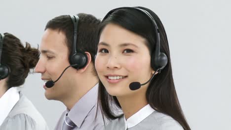 Multiethnic-business-team-in-a-call-center