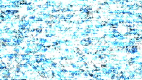 abstracto polígono geométrico caja cuadrada y triángulo de color azul patrón brillante fondo en movimiento, animación de bucle sin costuras 4k