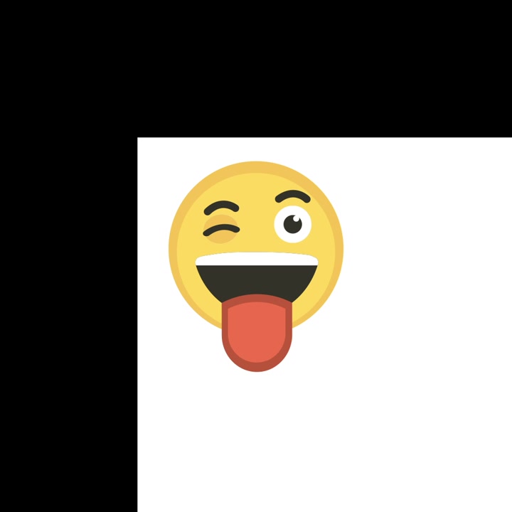 Animated Emoji Winking and Sticking Tongue Out