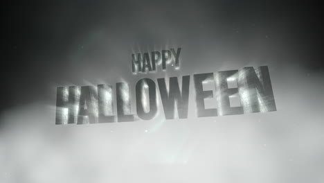 feliz halloween con niebla mística y luz