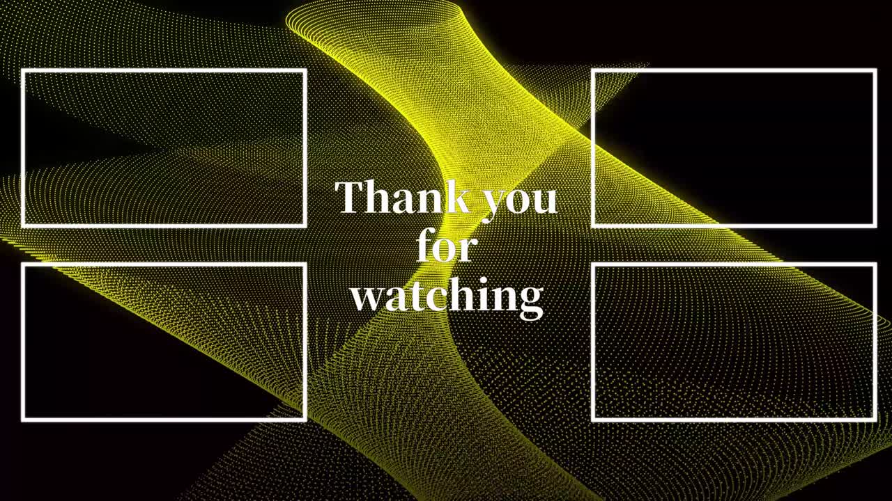 멋진 엔딩 카드 엔딩 스크린 모션 그래픽