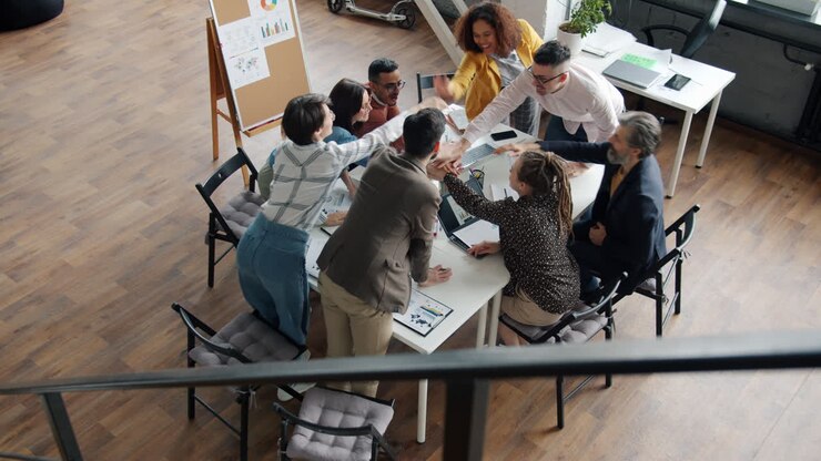 Diverse Team in a Productive Meeting