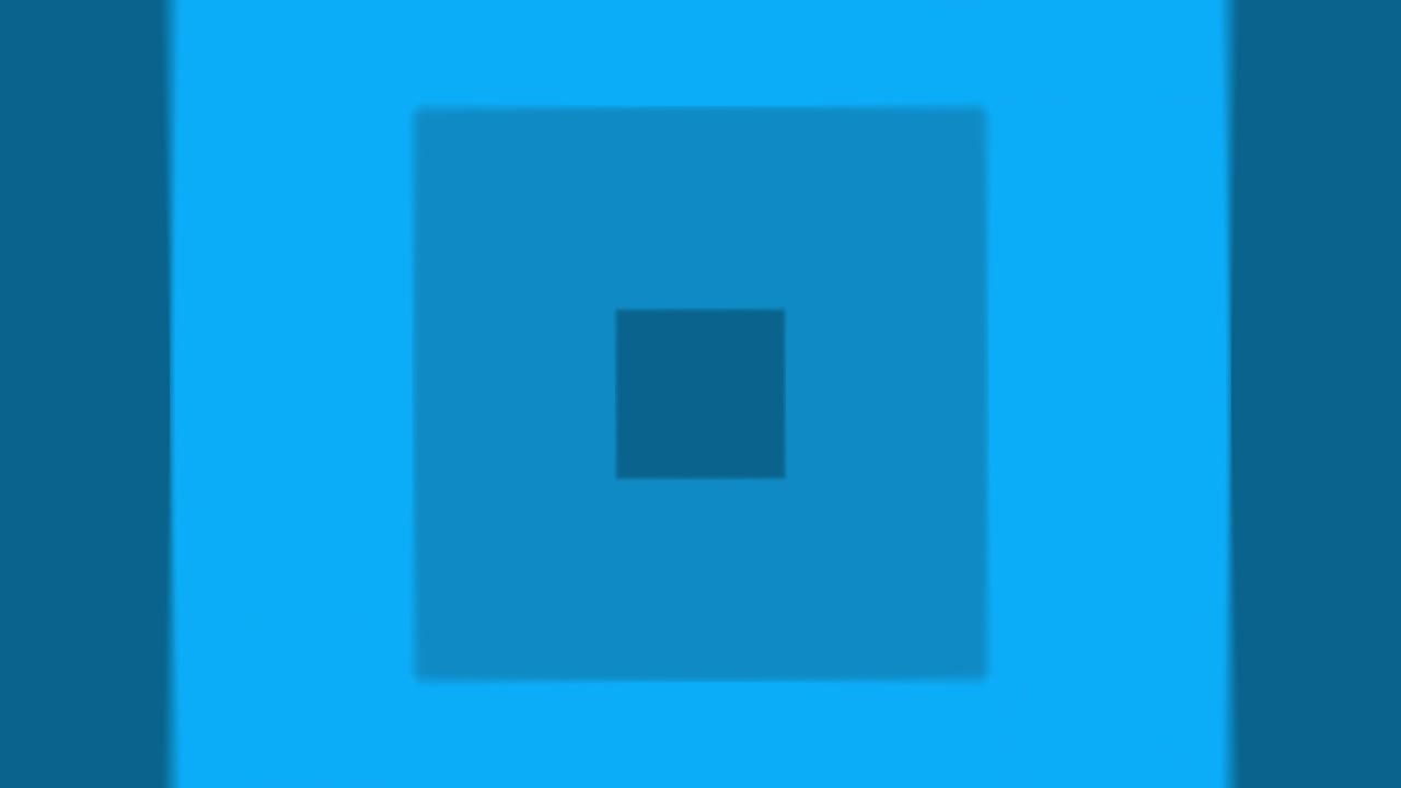 Vintage Retro Colorful Blue Square Rotating Tunnel Background Loop.