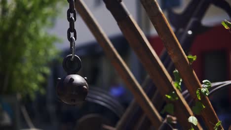 Video-Of-Multiple-Medieval-Chained-Mace-Ball-Stored-Together-In-Wallenstein-Festspiele-Held-In-Altdorf-,-Bavaria