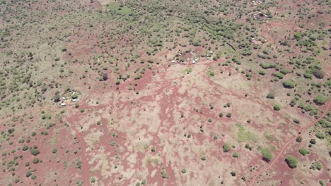 Drone-view-City-scape-African-village-desert