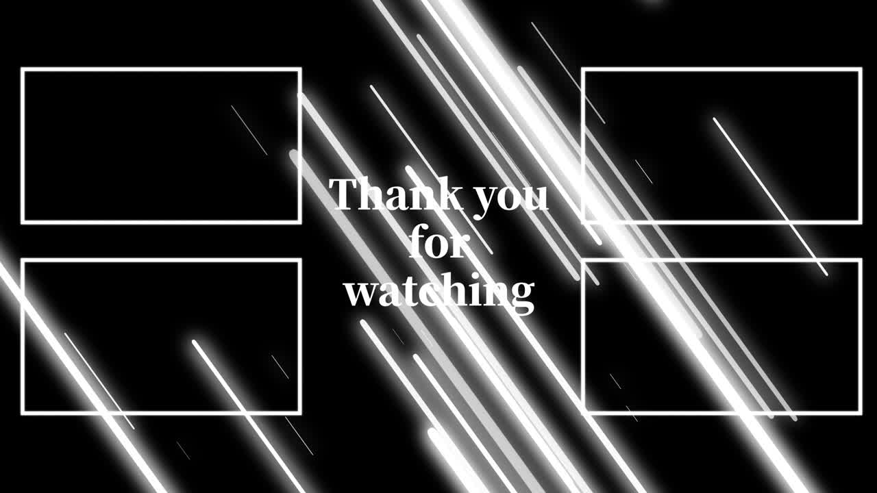 객체 조명 엔드 카드 엔딩 스크린 모션 그래픽