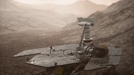 oportunidad de marte explorando la superficie del planeta rojo