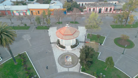 San-Javier-De-Loncomilla,-Chile-Maule-Straßen,-Fliegende-Ansicht-Von-Der-Drohne