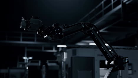 robotic arm in an industrial setting