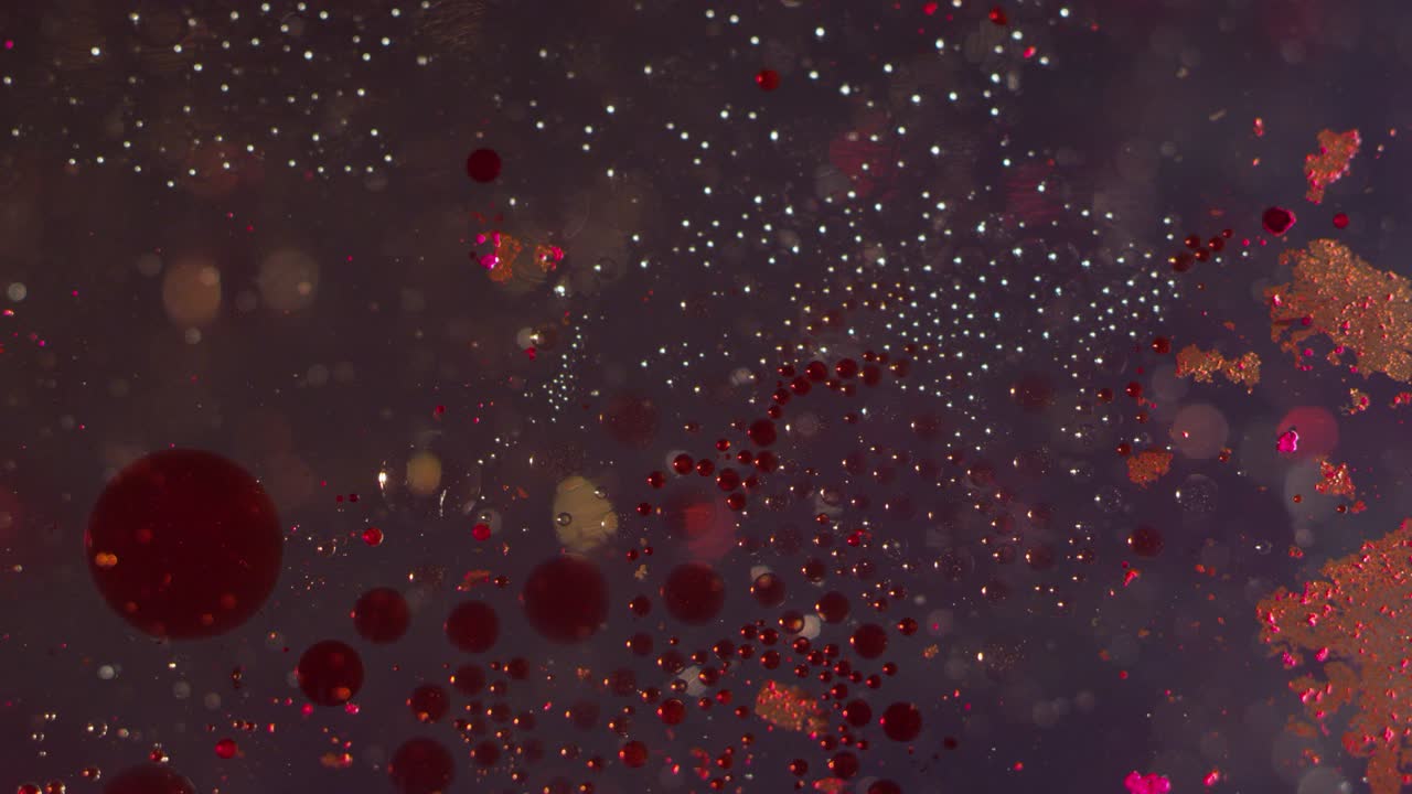 abstracto rojo y claro orbes líquidos fusión de la textura de fondo