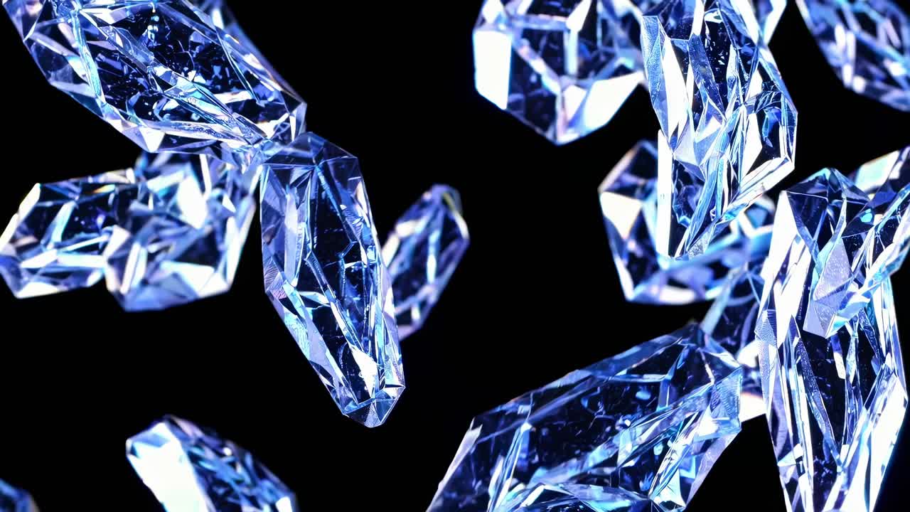 떨어지는 얼음 결정