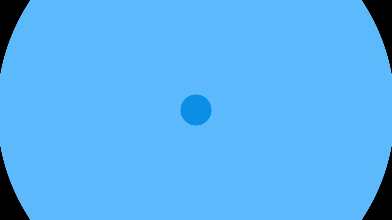The transition of circle graphics animated blue and purple backgrounds.