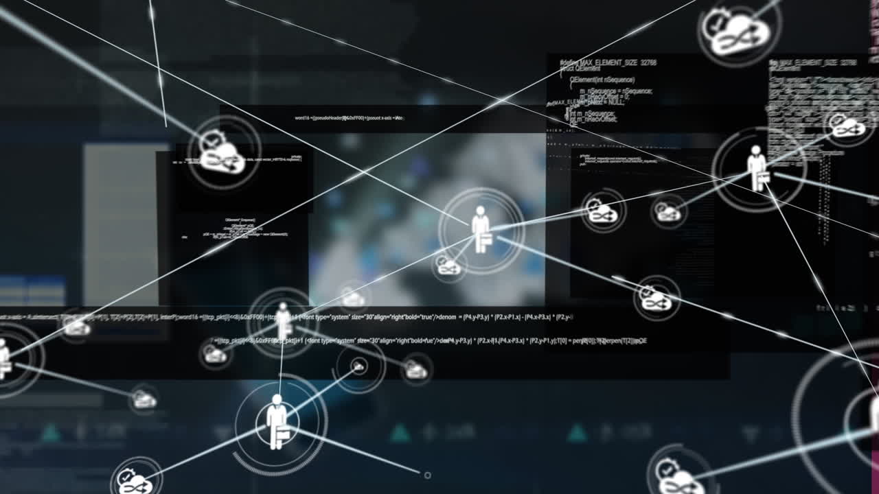 데이터 프로세싱을 통한 연결 네트워크의 애니메이션