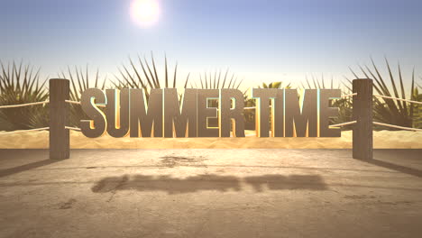 horario de verano con playa en la mañana