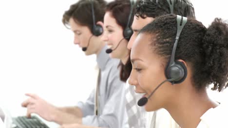 Business-team-working-in-a-call-center