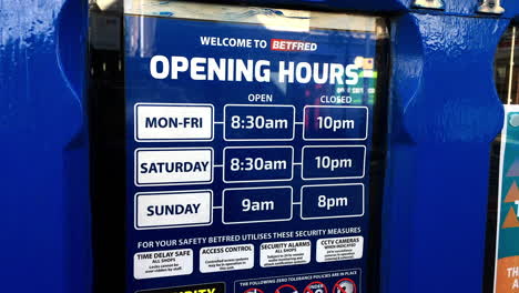 Betting shop closed by coronavirus outbreak