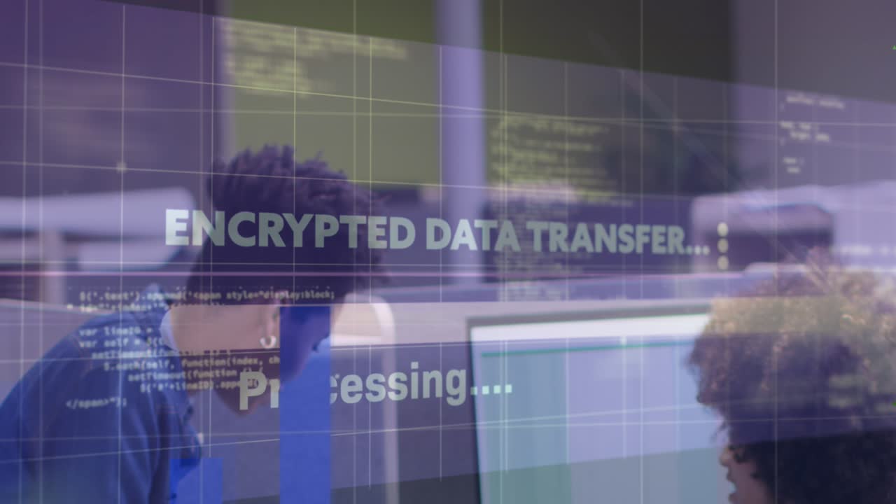 Animation of financial data and graphs over airport