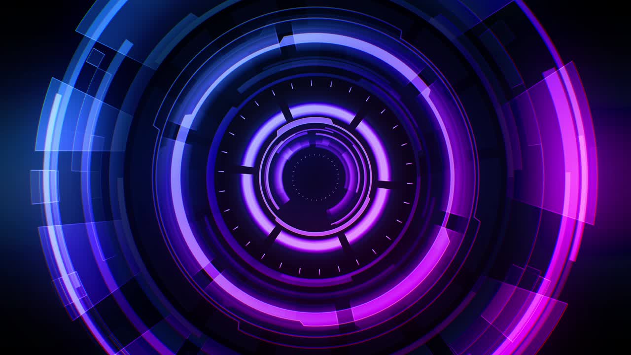 elemento de ciencia ficción redondo para el fondo de la tecnología abstracta.