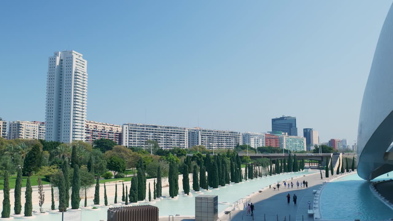 Cityscape with Modern Architecture and Park