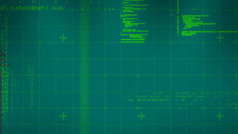 animación del procesamiento de datos sobre formas