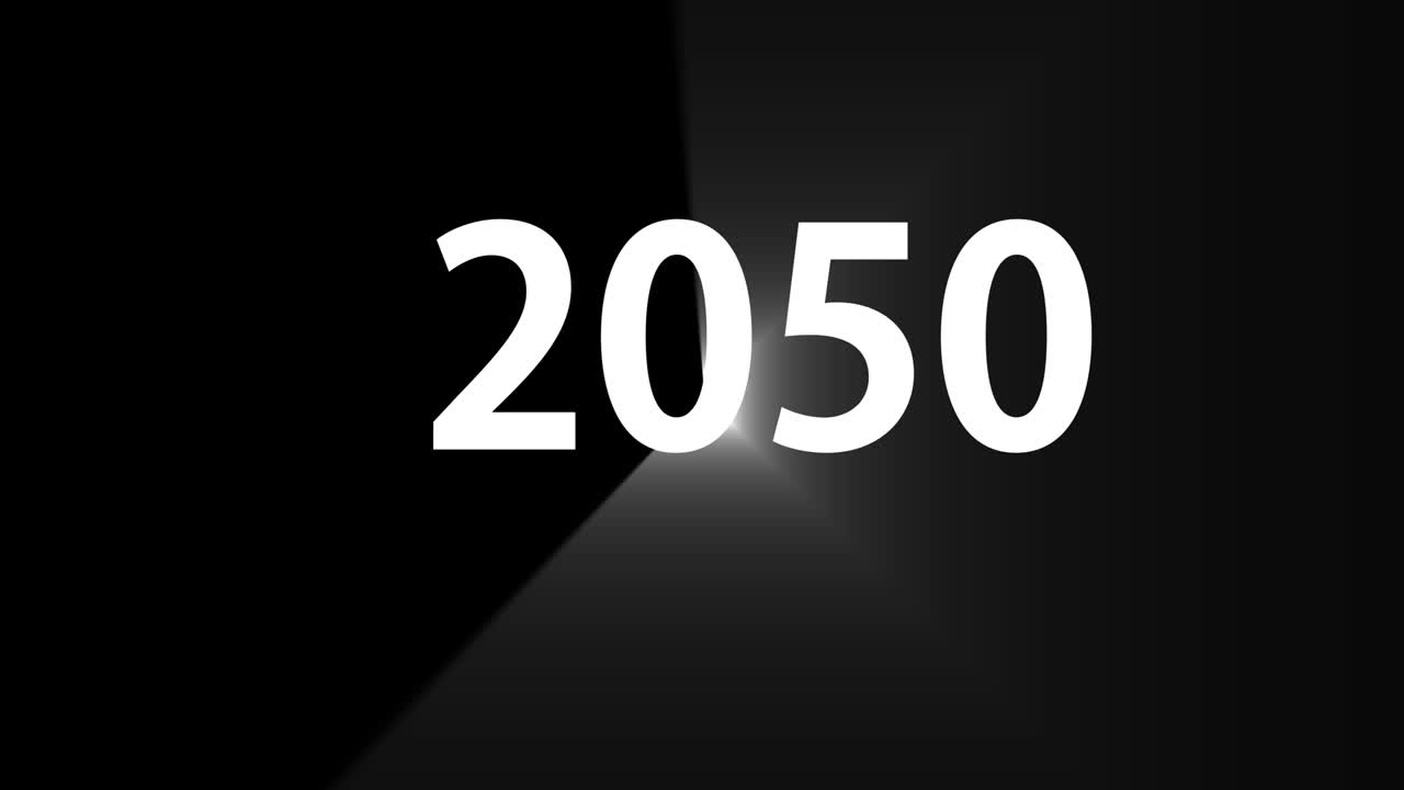 animazione di testo 2050 motion graphics