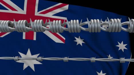 Barbed-wire-against-New-Zealand-flag-