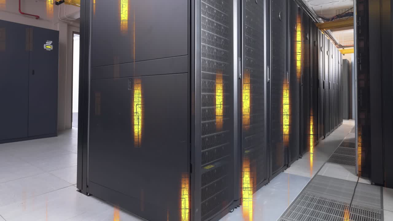 A global technology, data processing and connections concept