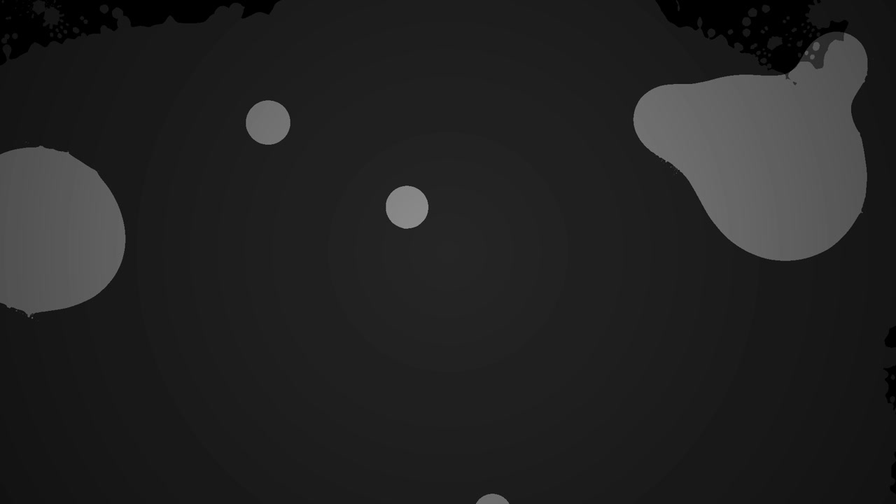 Abstract Ink Blots Spreading Transition with Alpha Matte