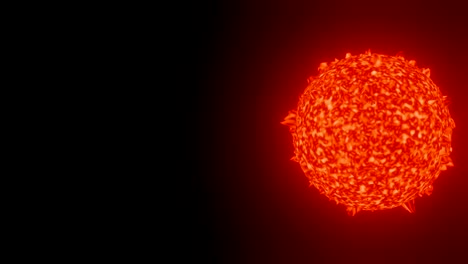 sun surface with solar flares burning in space background 3d rendering