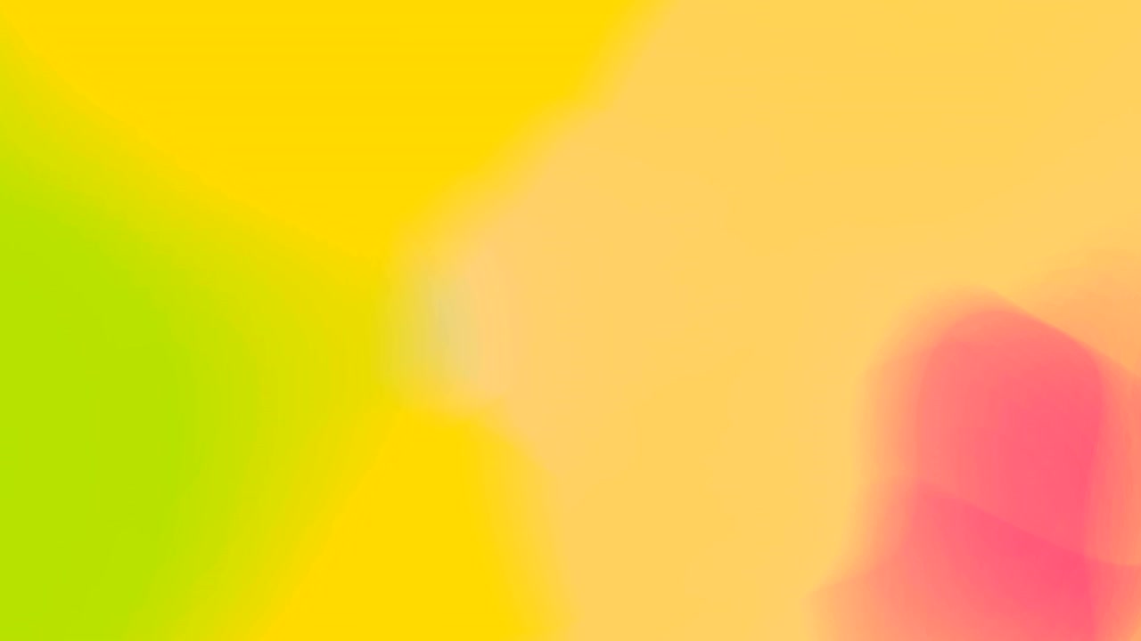 animación orgánica de color líquido. fluctuación de los colores verde, amarillo y rojo