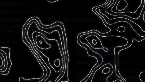 animación de líneas blancas que se mueven sobre fondo negro