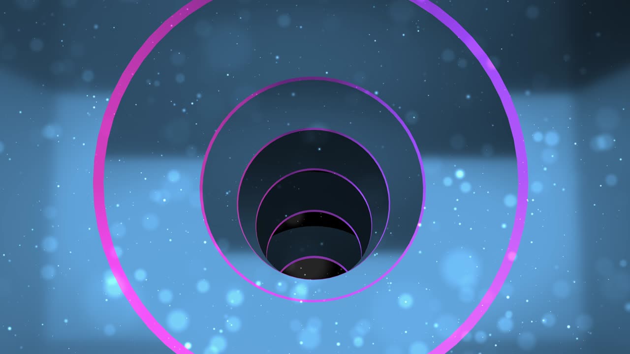 círculo azul para el túnel de amor para el bucle